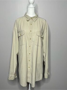 L.L. Bean 100% Cotton XL Tall Mens Button-Up Shirt